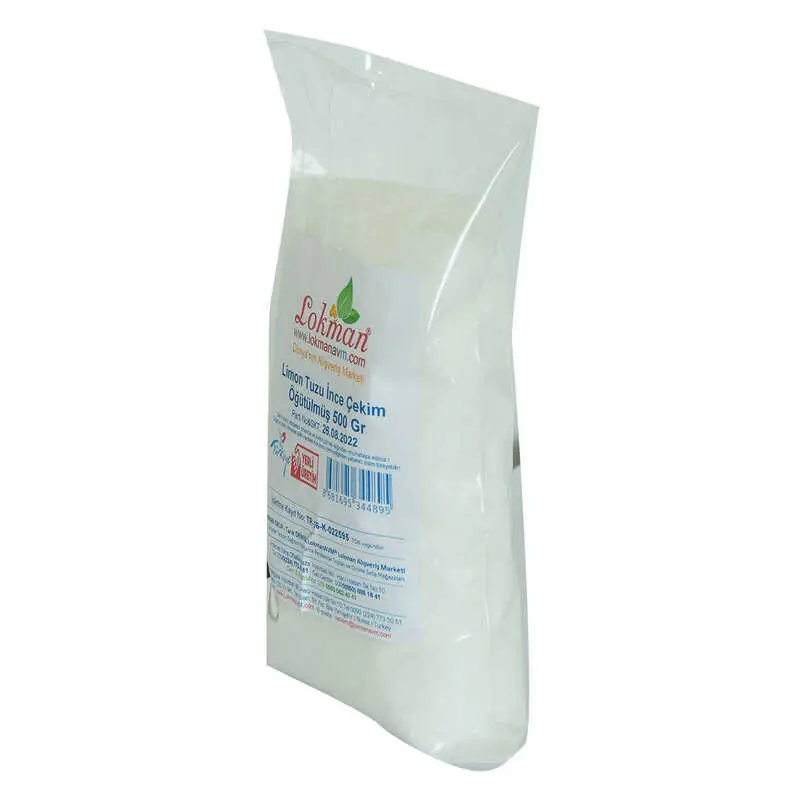 Limon Tuzu İnce Çekim Öğütülmüş 500 Gr Paket 4