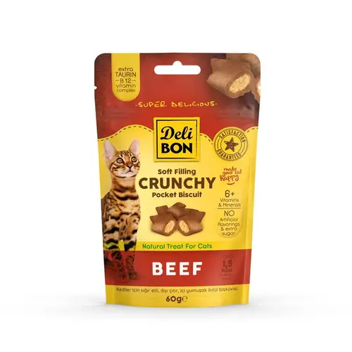 İçi Doulu Ödül Bisküvisi - Sığır etli 60gr