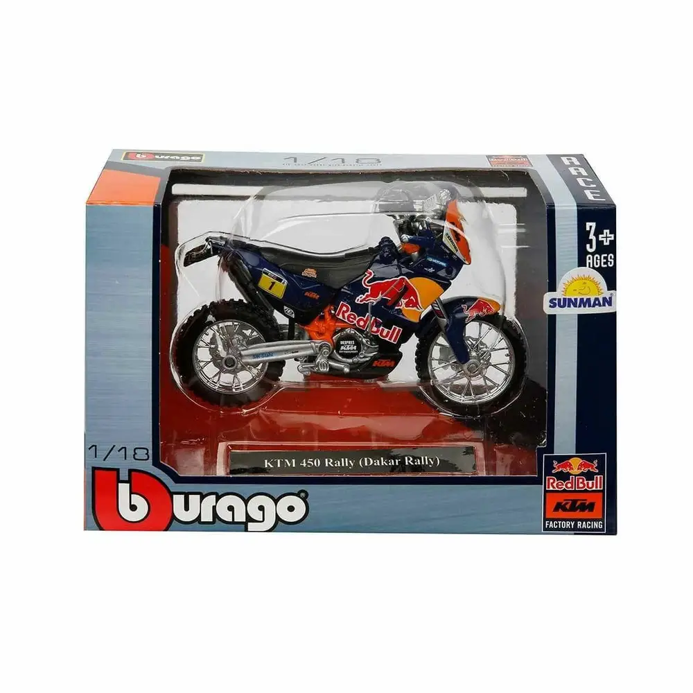 51070 SUN-BUR-1:18 Motor Red Bull KTM 450 2 Asorti - Sunman 2
