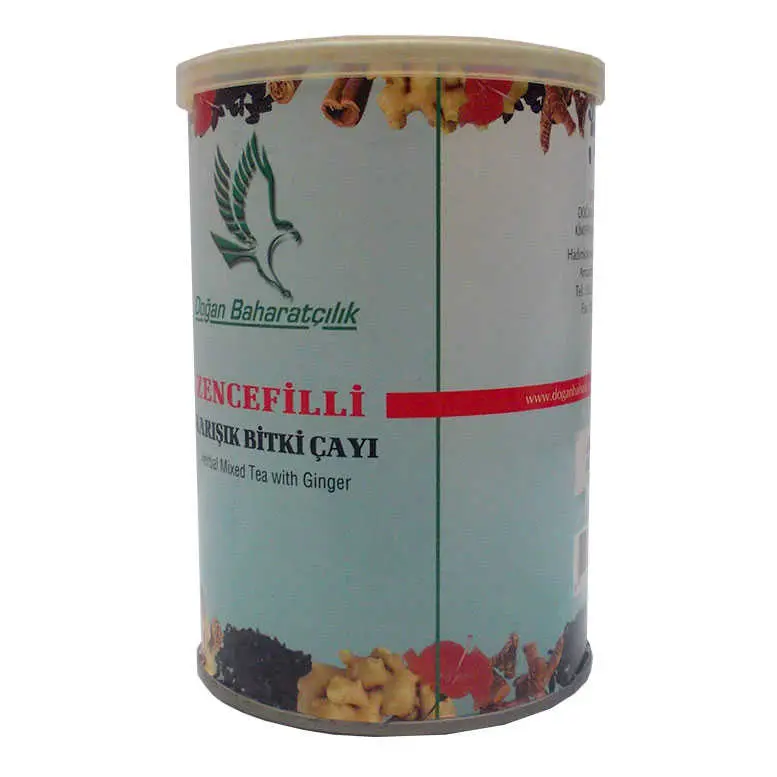 Zencefilli Karışık sel Çay 100 Gr Teneke Kutu 3