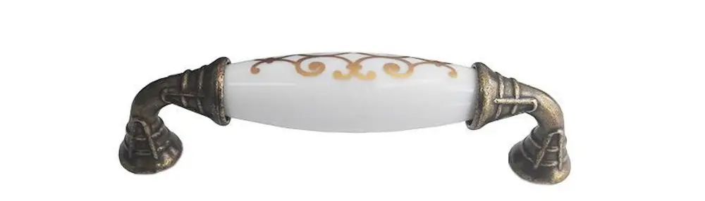 Klasik Silindir Kulp Antik Sarı 96 mm 2
