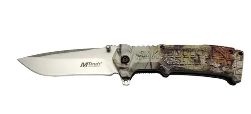 Mtech 465 Kamp Çakı 21cm - Yarı Otomatik, Kemerlikli, Plastik Sap