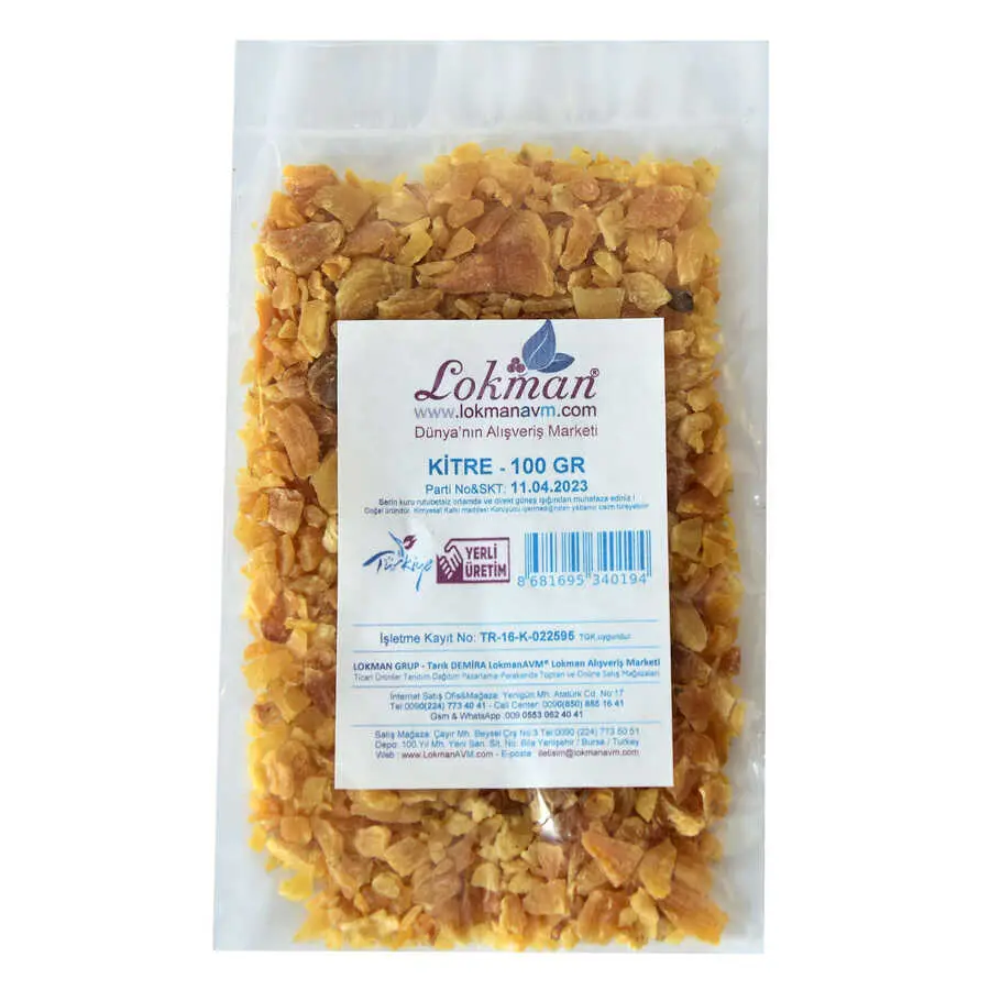 Doğal Yaprak Kitre Zaı 100 Gr Paket 3