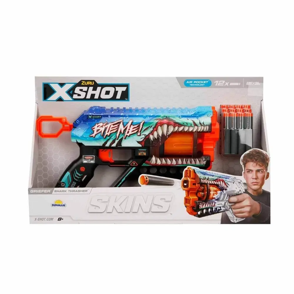 36561 X-Shot Skins Griefer 12 li Sünger Dart Atan 32 cm 4