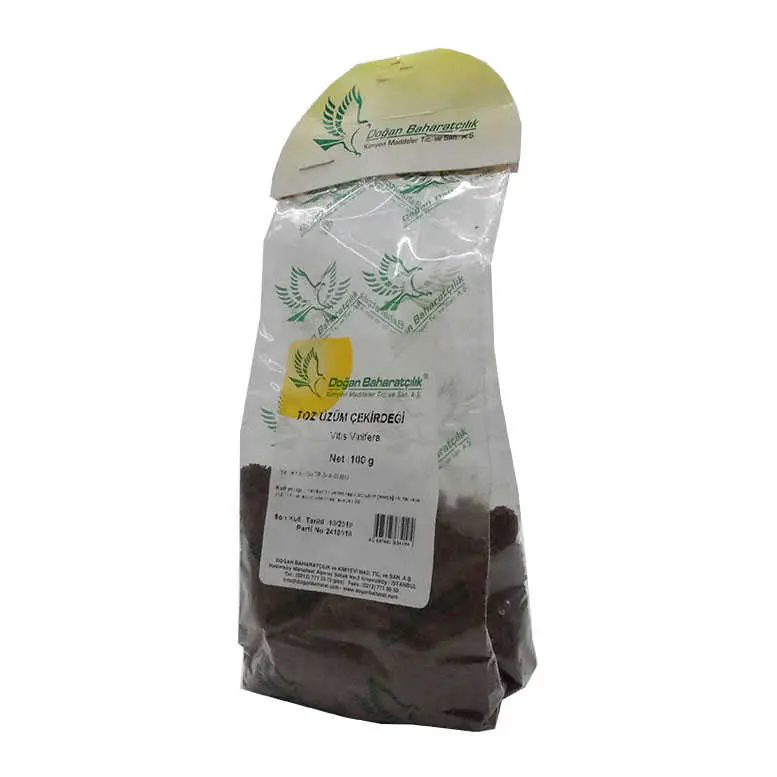 Üzüm Çekirdeği Öğütülmüş Doğal 100 Gr Paket 3