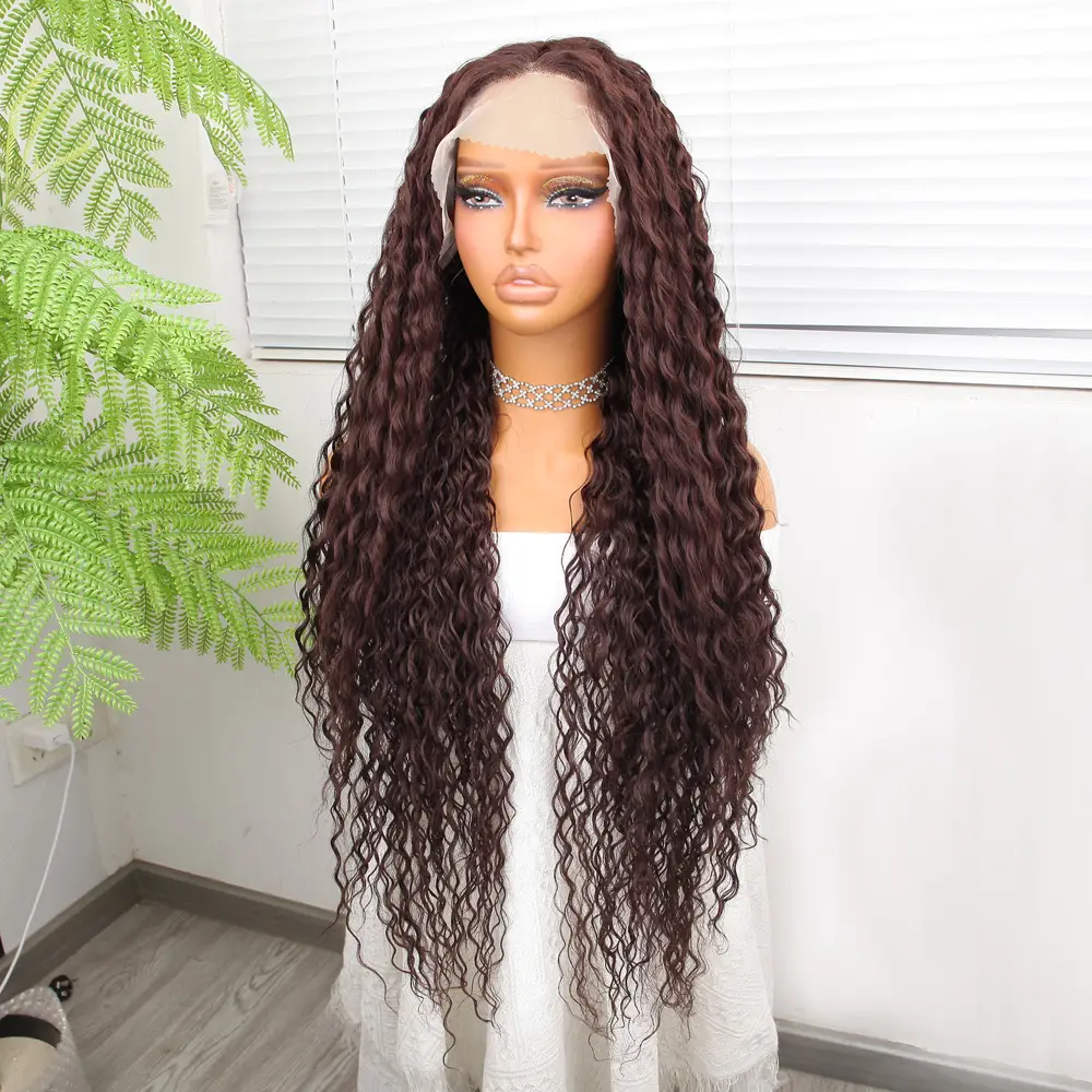 Afro Daa Kahve Fiber Sen Tül Peruk 3
