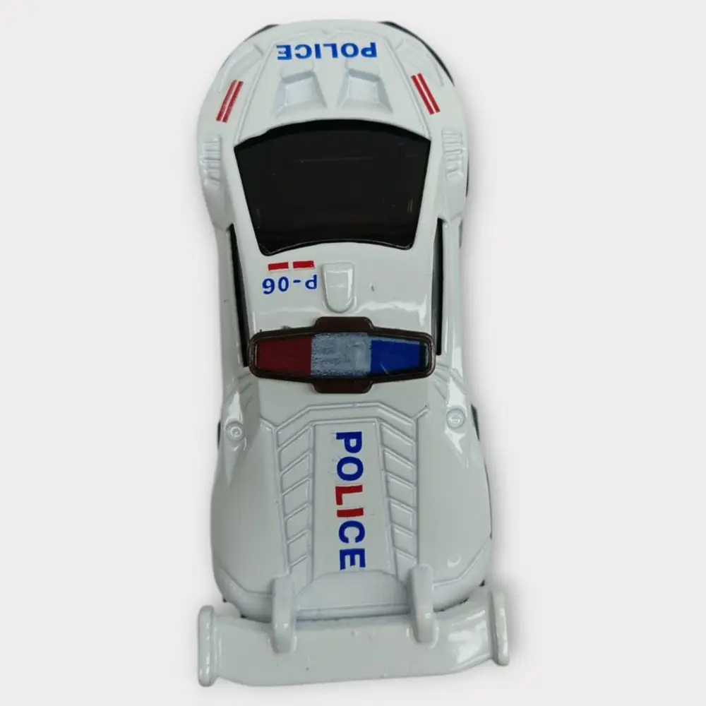 Metal Mini Polis Arabası 8 cm - Polis - 3 - 1 ADET 4