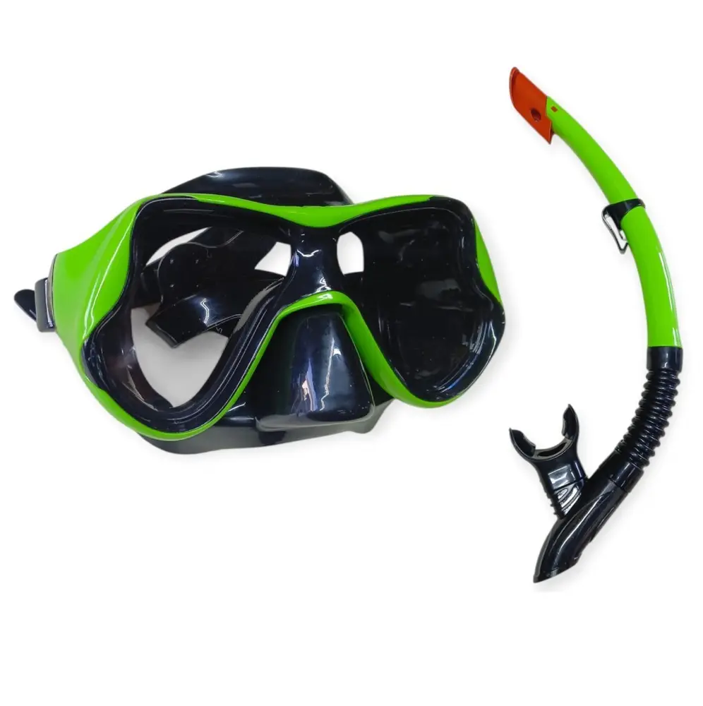 Dalış Maskesi ve Snorkel Yetişkin - 51715-YEŞİL - 1 ADET