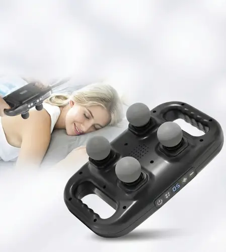 4 Başlıklı Masaj sı - Ergonomik Derin Doku Sırt ve Boyun Masaj Aleti Ağrı ve Sızı