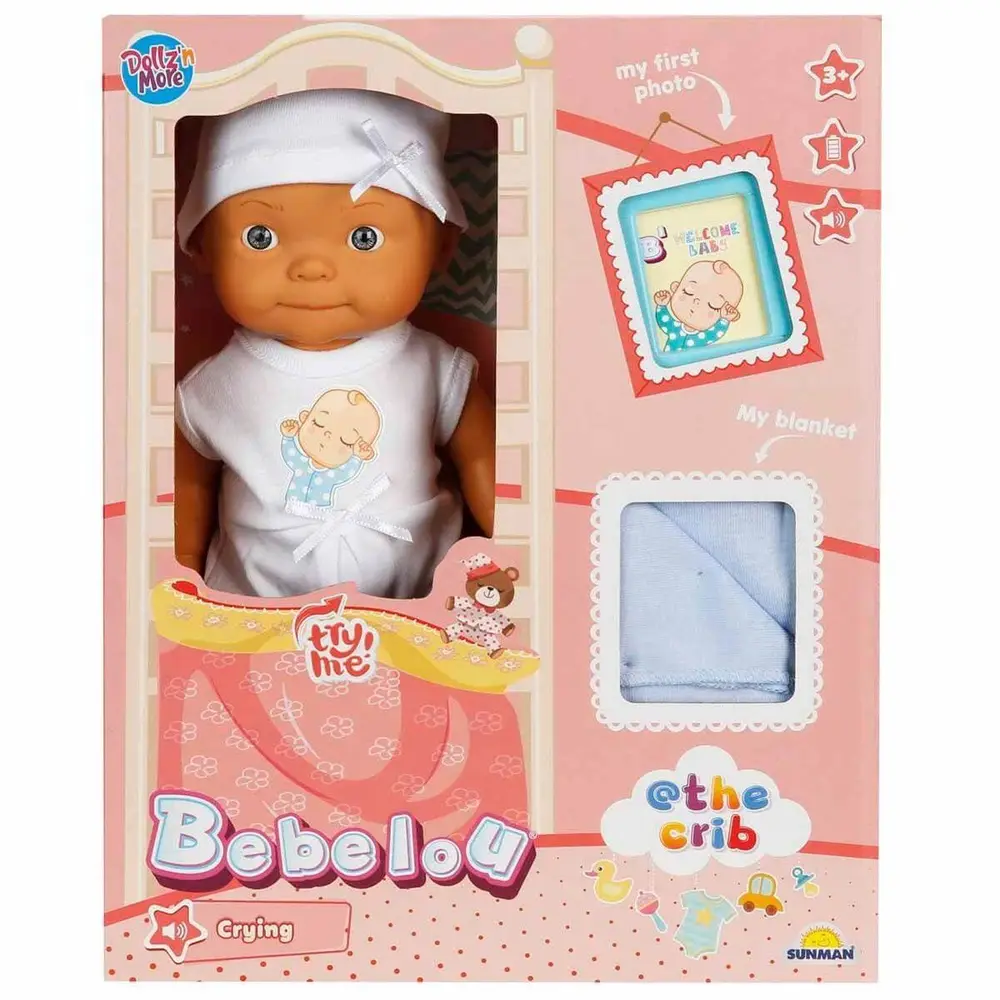 5683 Bebelou Sesli Hoş Geldin Bebeği 30 cm -Sunman 2