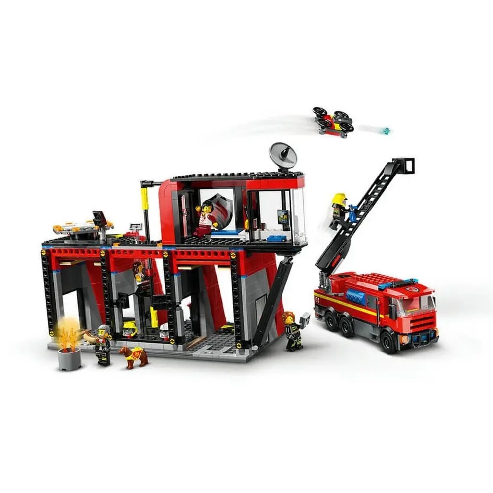 60414 Lego City İtfaiye Kamyon ve İtfaiye Merkezi 843 parça +6 yaş 4