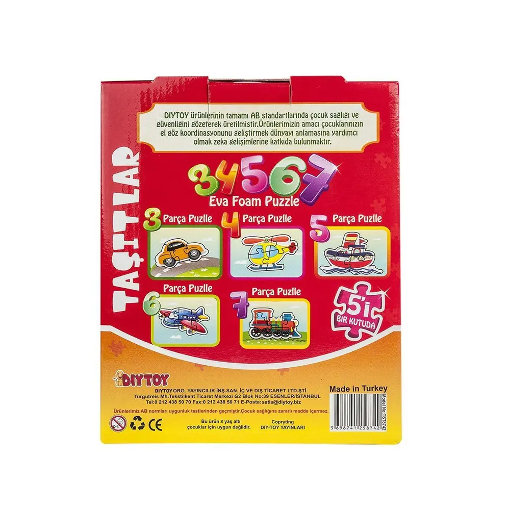 8742 KUT.PUZZLE TAŞITLAR 3 4 5 6 7 2