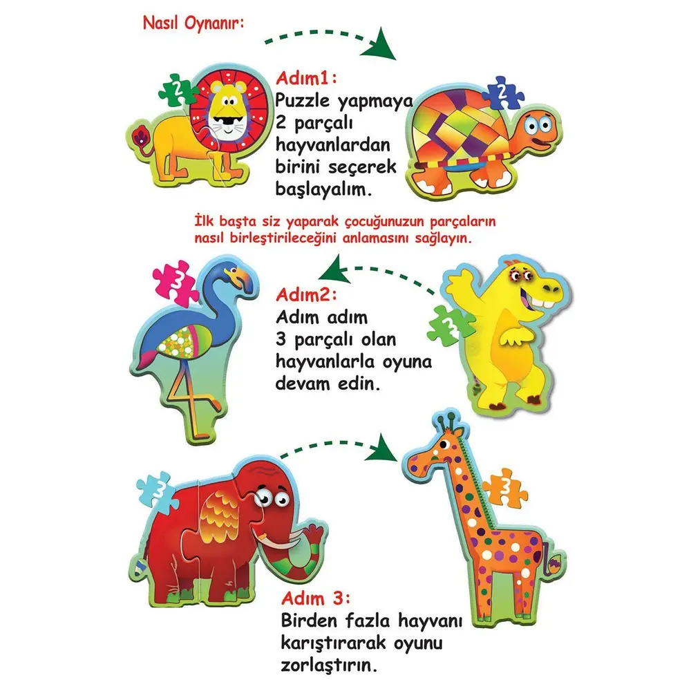 1727 BABY PUZZLE BENİM İLK PUZZLEM ORMAN HAYVANLARI 3