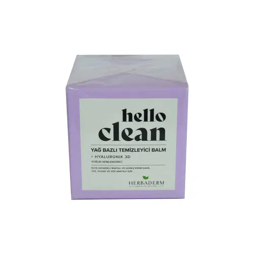 Hello Clean Yüz Dudak ve Göz için Yağ Bazlı Temizleyici Balm Hyaluronik 3D 100 ML