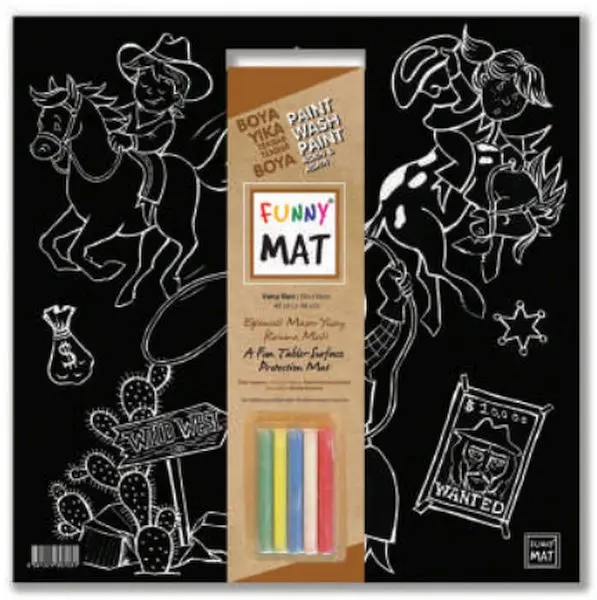 Funny Mat - Vahşi Batı 40x40cm