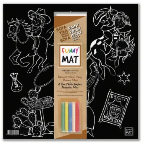 Funny Mat - Vahşi Batı 40x40cm