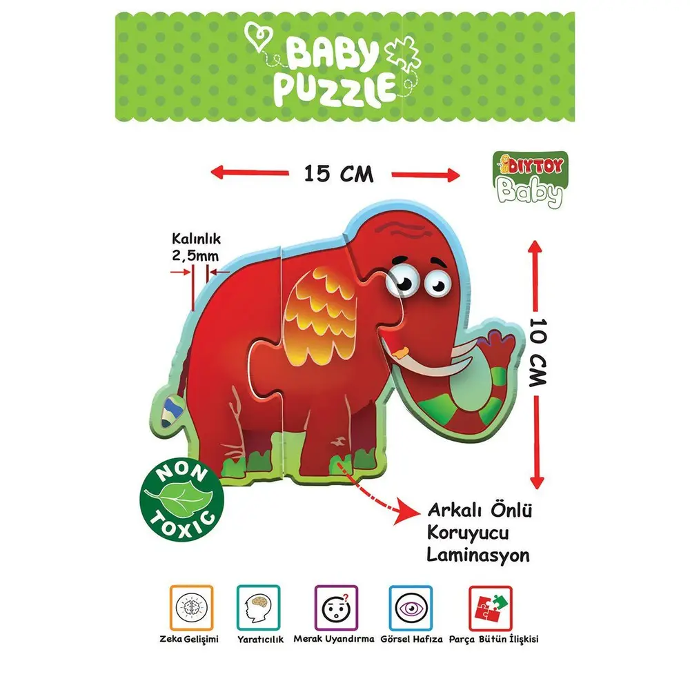 1727 BABY PUZZLE BENİM İLK PUZZLEM ORMAN HAYVANLARI 2