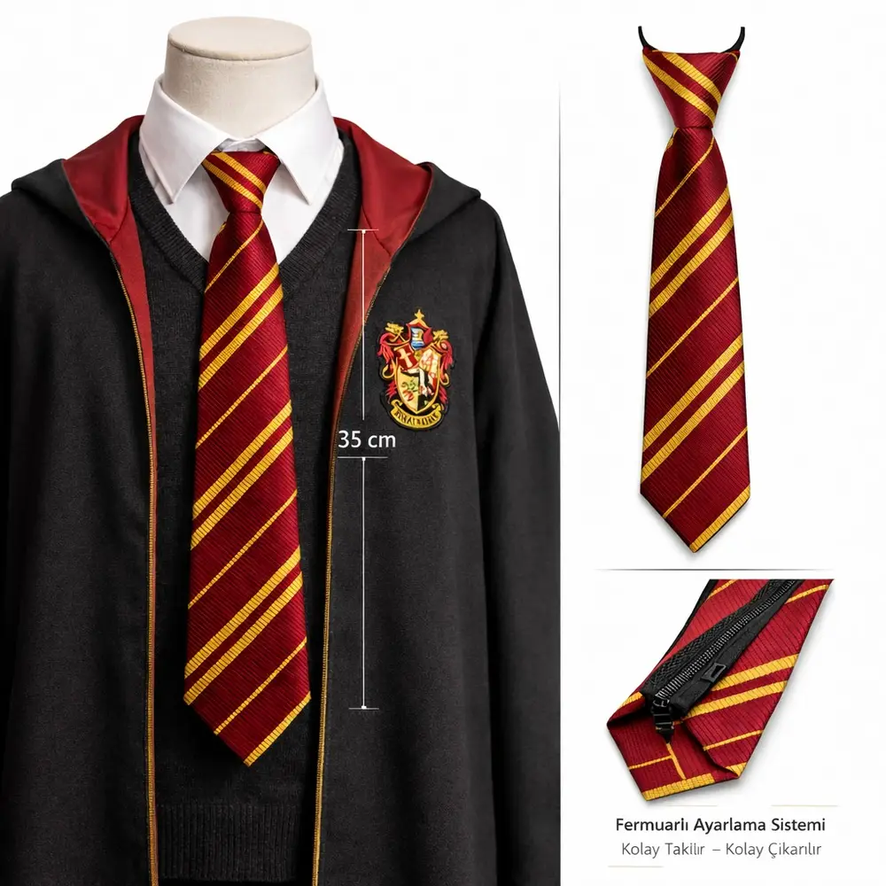 Harry Potter Gryffindor Fermuarlı Ayarlanabilir Krat 2