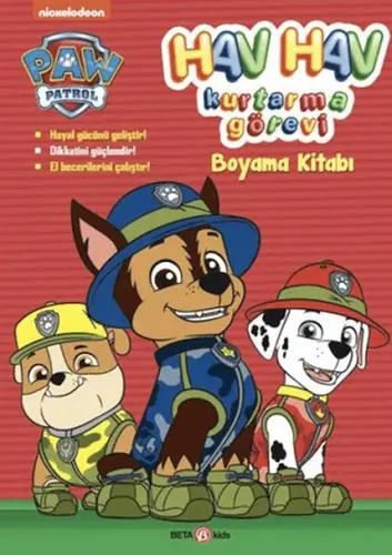 Paw Patrol H H Kurtarma Görevi Boyama Kitabı