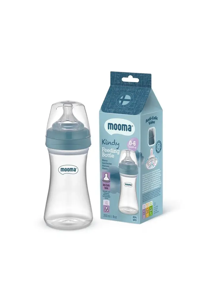 Biberon Anti Kolik Biberon 250 ml Kapaklı Biberon 0 - 6 Ay (Yaş Akış) 4