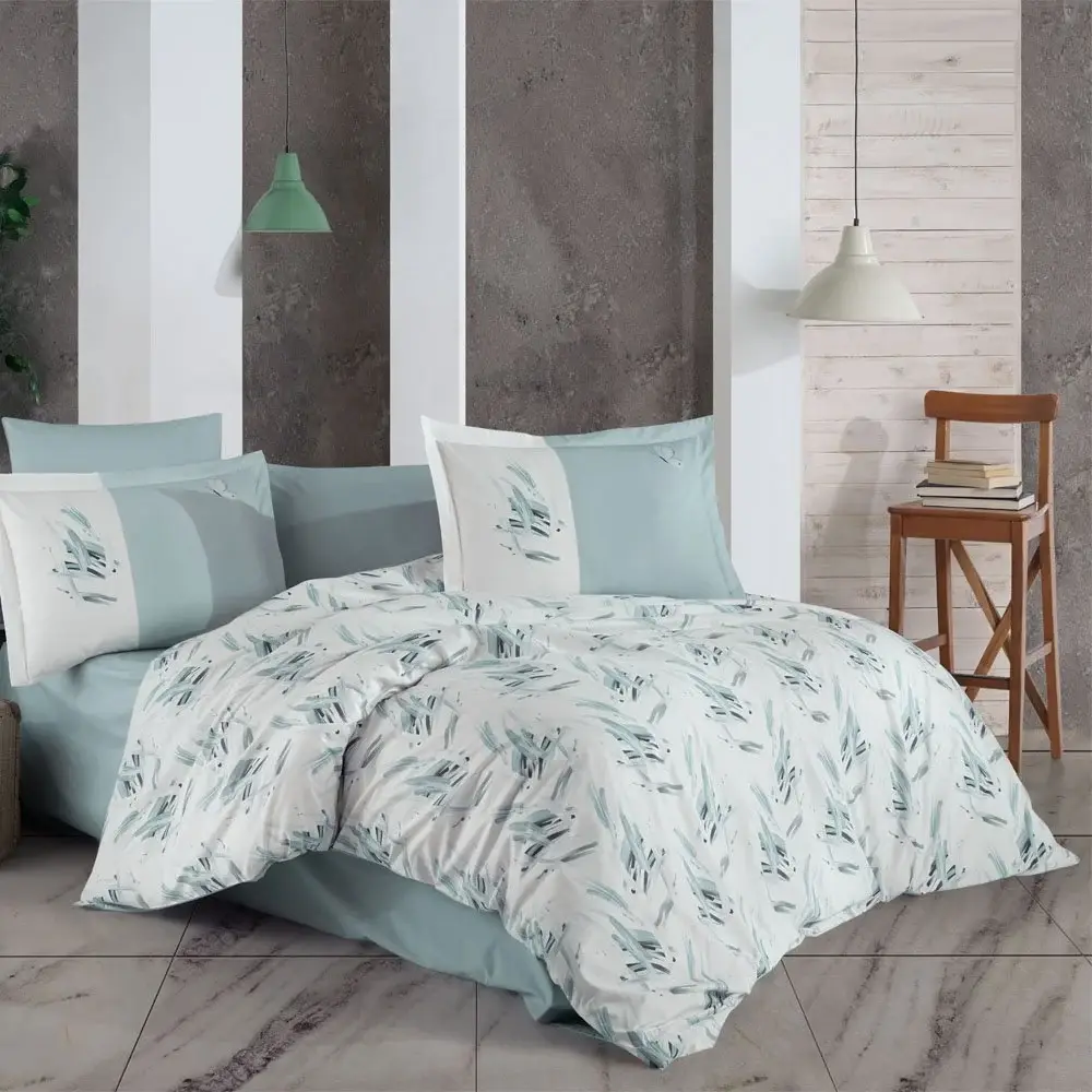 Tek Kişilik Poplin Nevresim Takımı Estate Buzmisi