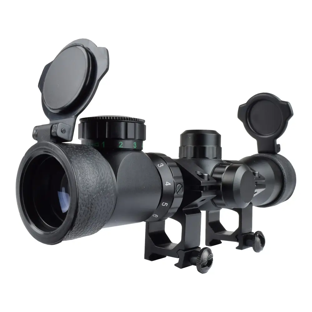 2-6x28 Zoomlu Tüfeği Dürbünü Hedef Çizgili Çift Işıklı 3