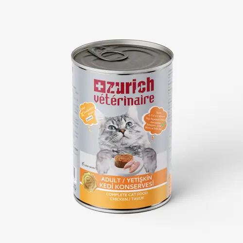 Veterinaire Pate Tuklu Yetişkin Kedi Konservesi 415 gr