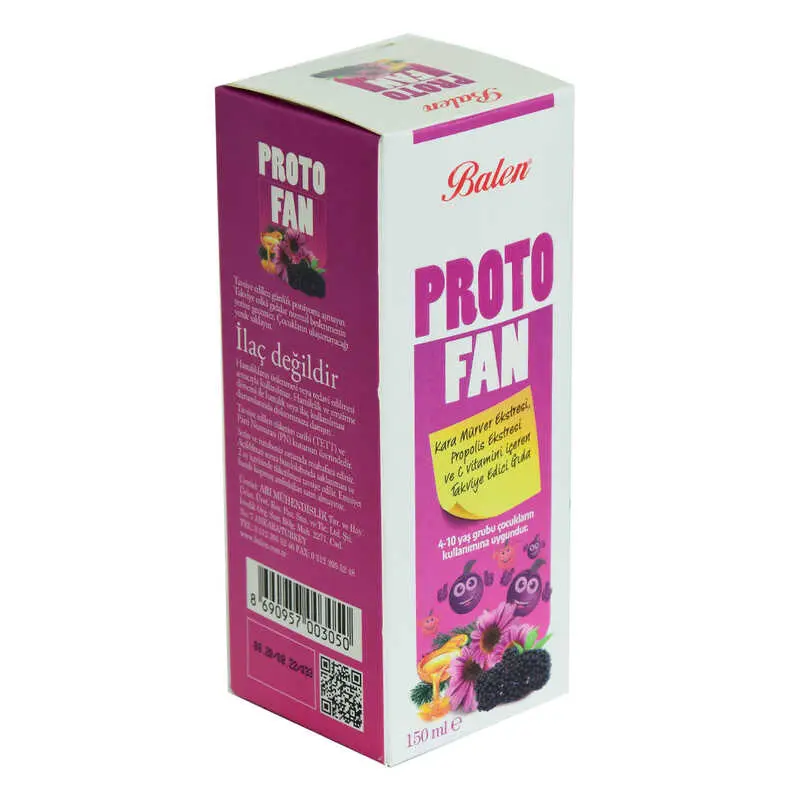 ProtoFan Kara Mürver Propolis Ekstratlı C minli Takviye Edici Gıda 150 ML 5