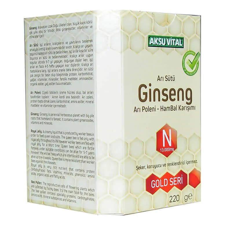 Arı Sütü Ginseng Polen Bal Karışımı 220 Gr 6