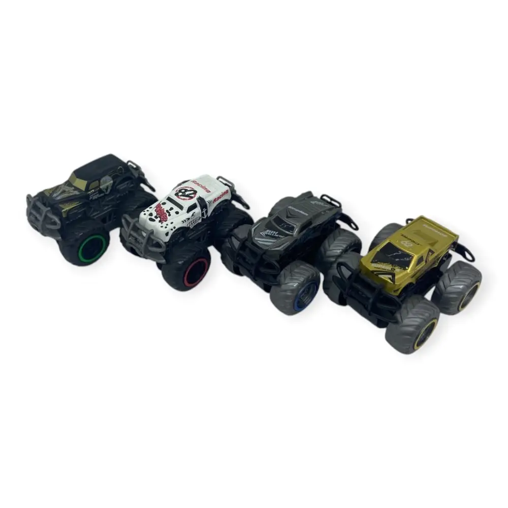 Superior Burst Siyah Renkli Mini  Truck - 8 cm Hareketli Tekerlekli Oyuncak Araba - 1 ADET 5