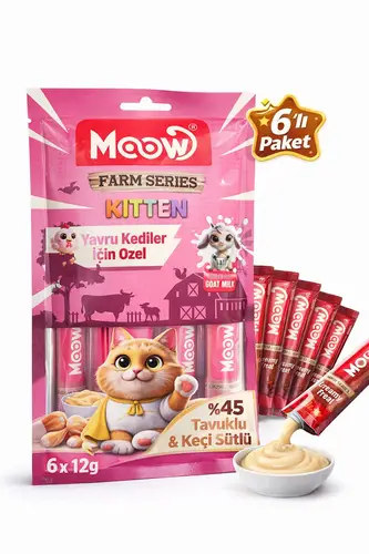 Tuklu ve Keçi Sütlü Yru Kedi a Ödül sı 6 x 12 gr