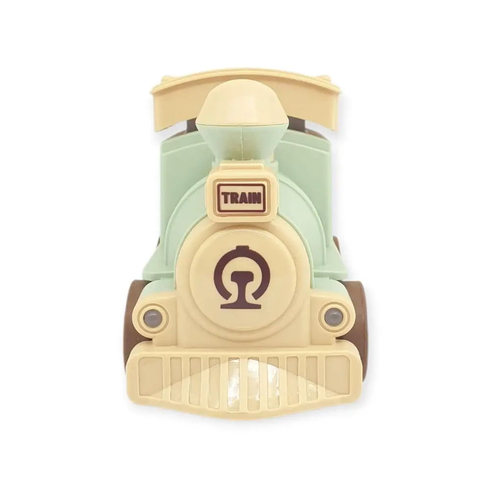 Oyuncak Tren Işıklı Sesli Bas Gitsin 14cm - YEŞİL - 8068A - 1 ADET 3