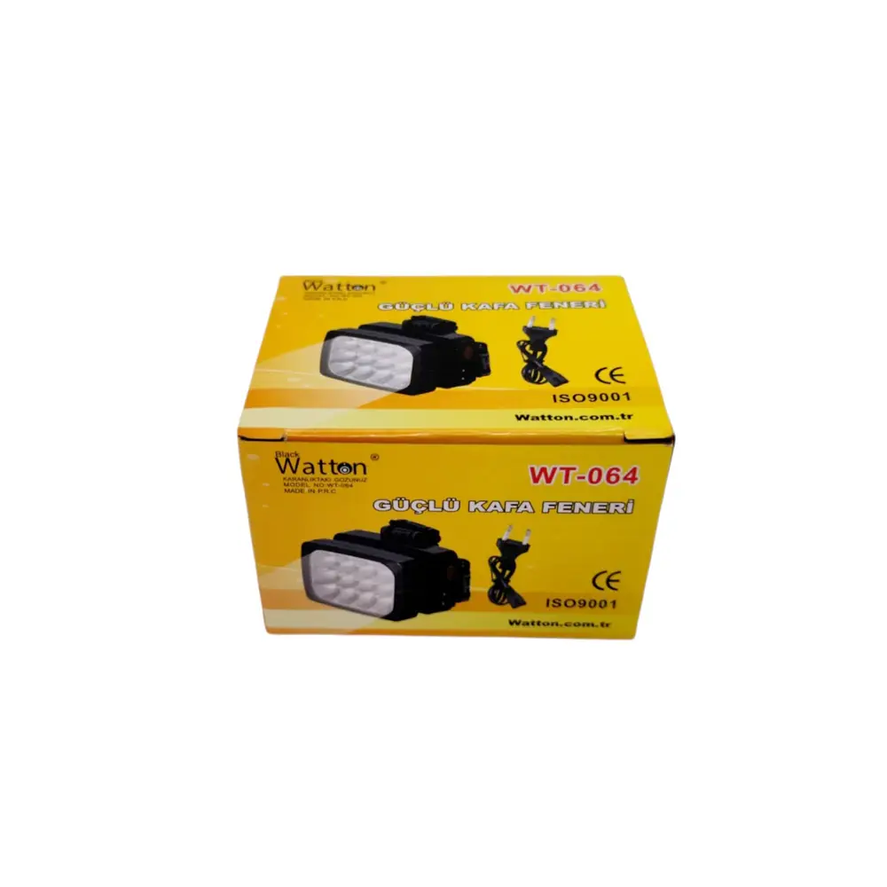 12 Ledli Güçlü Şarjlı Kafa Lambası WT-064 5