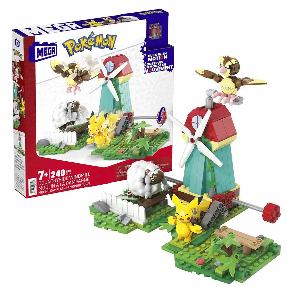 HKT21 MEGA™ Pokémon™ Countryside dmill - Yel Değirmeni Kasabası Seti 240 parça +7 yaş 2