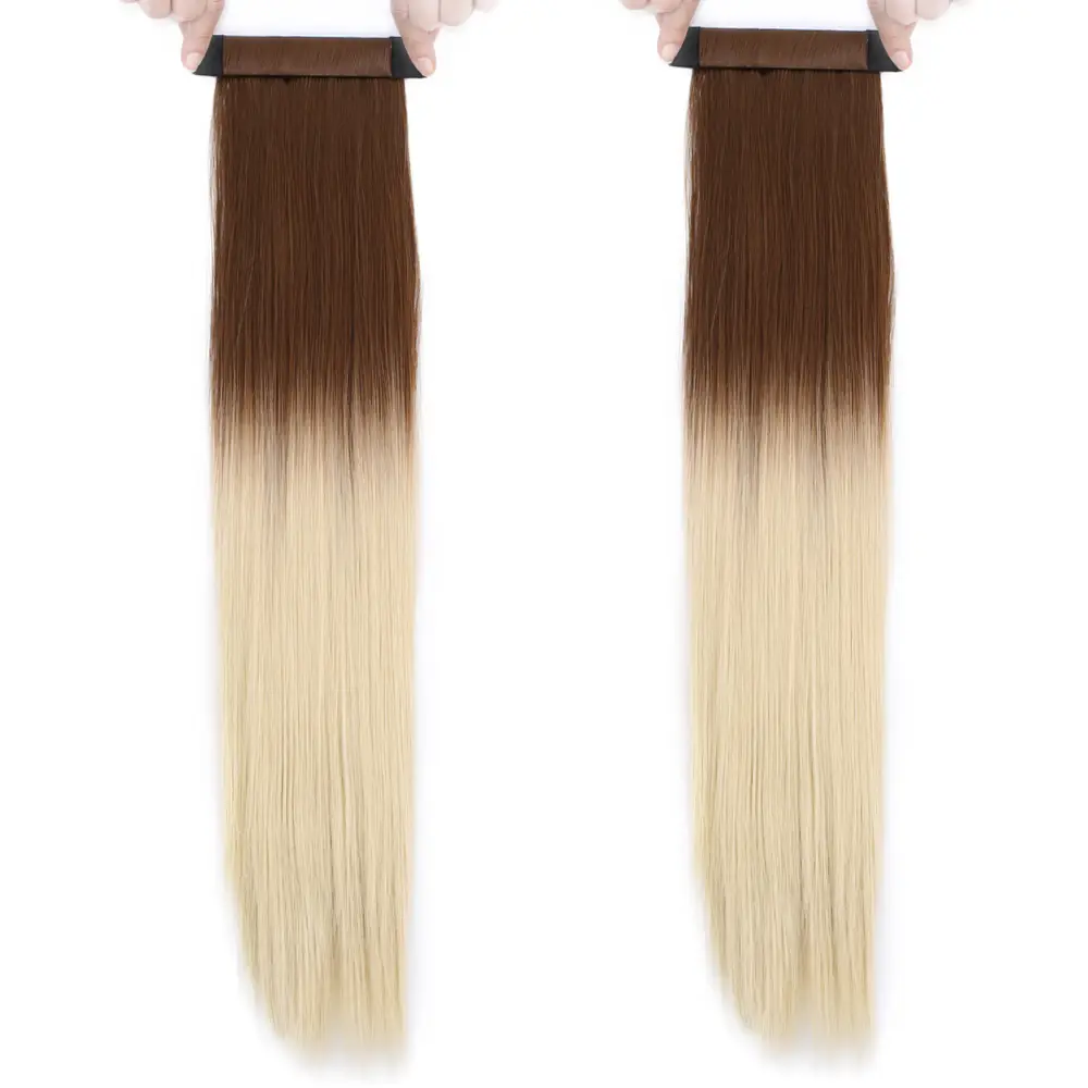 Fiber Sen Sihirli At Kuyruğu / Açık Kumral / Platin Ombreli 3