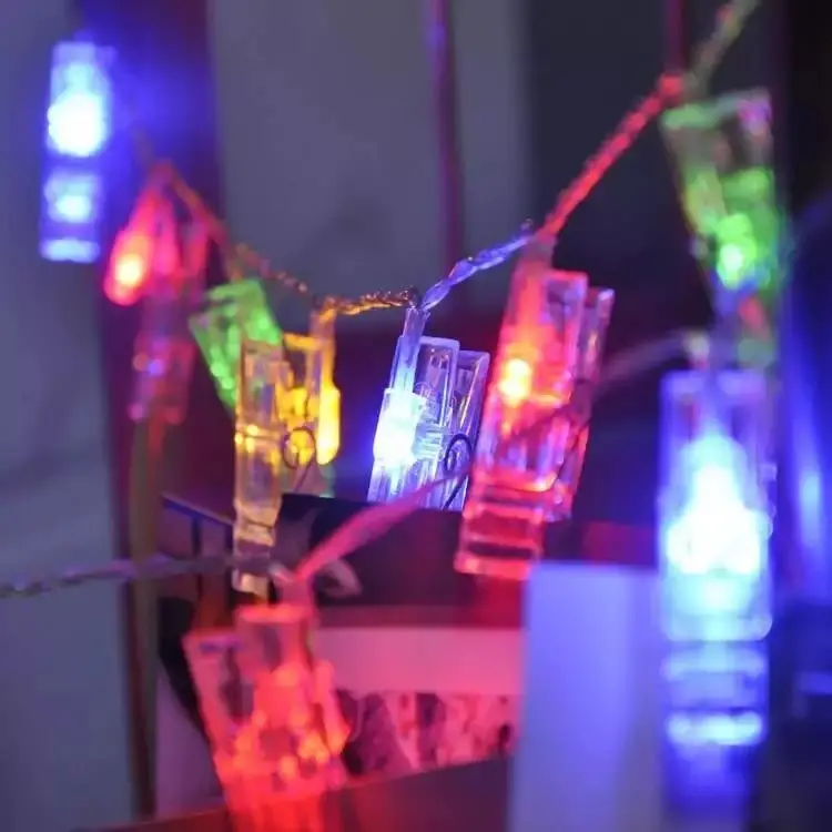 Renkli Işıklı Mandallı Fotoğraf Albümü 10 lu - RGB 5