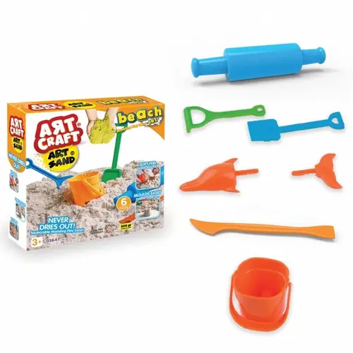 03647 500GR PLAJ KUM SET ART STAND