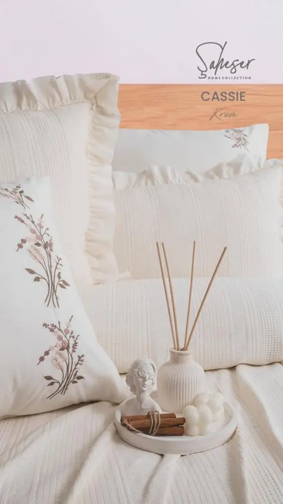 Şaheser Home Collection Yatak Örtüsü Çift Kişilik Cassie 2