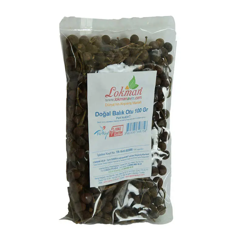 Balık Otu Doğal Tane 100 Gr Paket 4