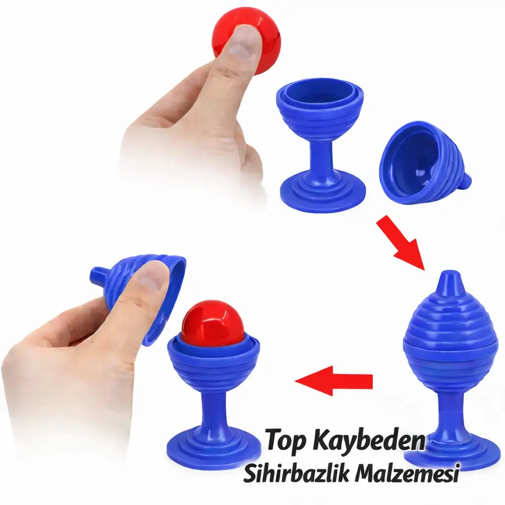 Mi Renk Sihirli Kupa Top Kaybetme Oyunu 7 cm 2