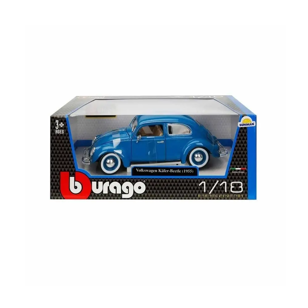 12029 Sunman, 1:18 Volkswagen Kafer Beetle 1955 Model Araba 2