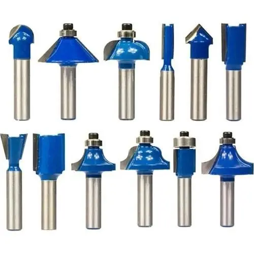 03039 8 mm 12 Parça Ahşap Freze Uç Seti 2