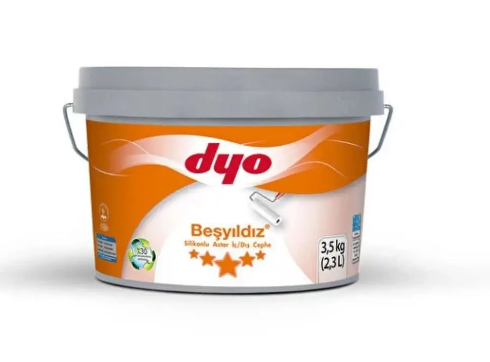 Beşyıldız Silikonlu İç Dış Astar 3,5 Kg Beyaz
