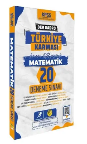 Tasarı Yayınları KPSS Matematik Dev Kadro Türkiye sı 20 Deneme