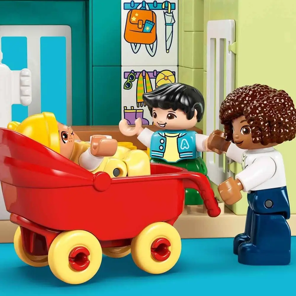 10470 Lego Duplo 3ü1 arada Figürlü Modern Aile Evi 166 parça +2 yaş 5
