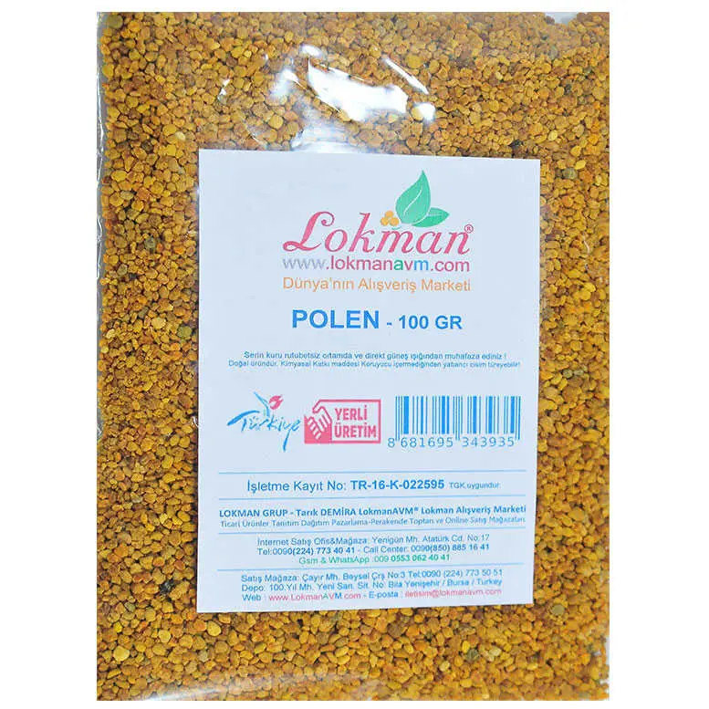 Polen Arı Poleni Doğal 100 Gr Paket 3