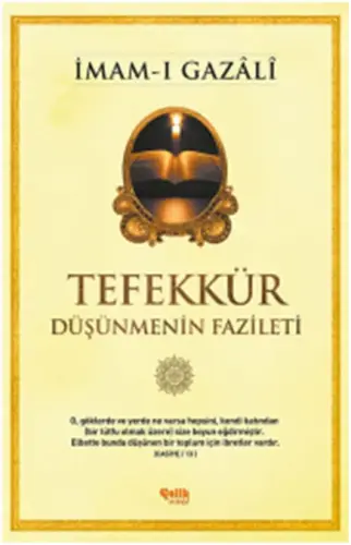 Tefekkür  Düşünmenin Fazileti