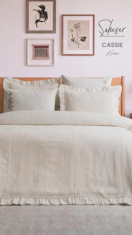 Şaheser Home Collection Yatak Örtüsü Çift Kişilik Cassie