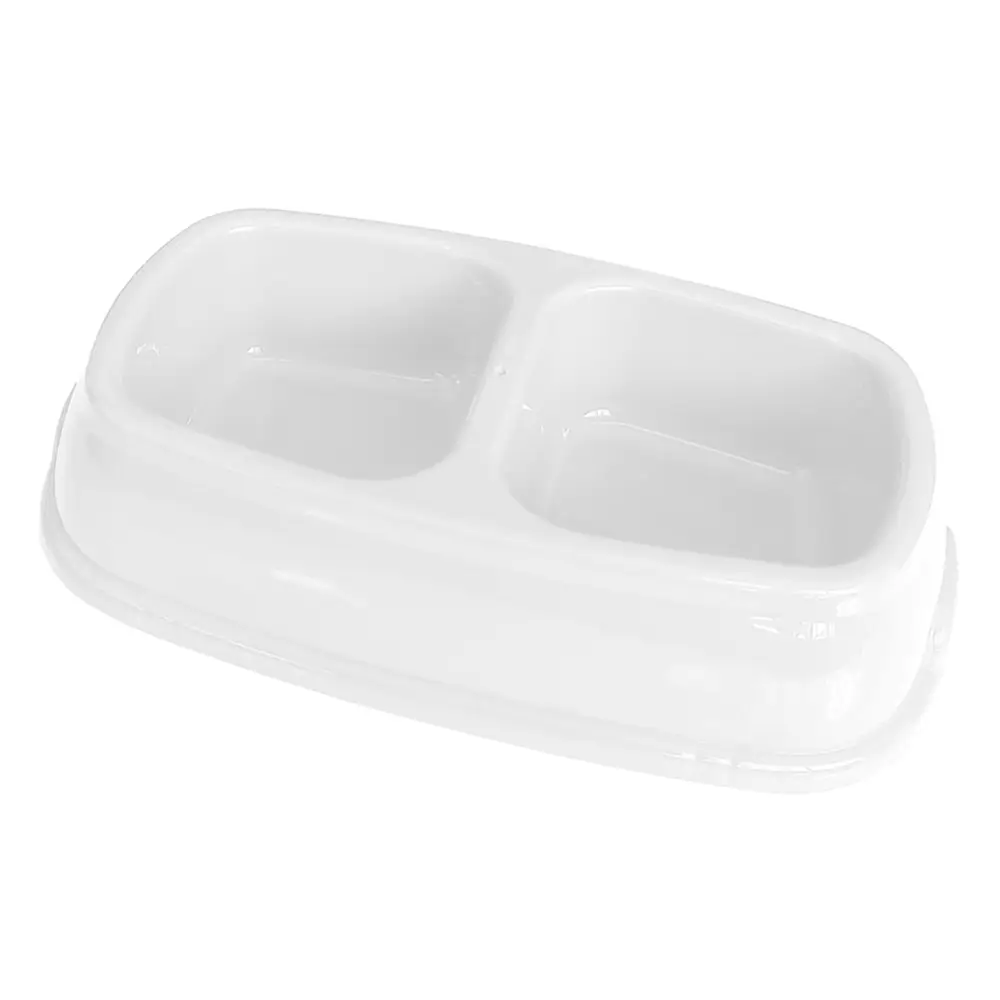 İkili Plastik Ve Su Kabı 500 + 500 Ml Beyaz 4