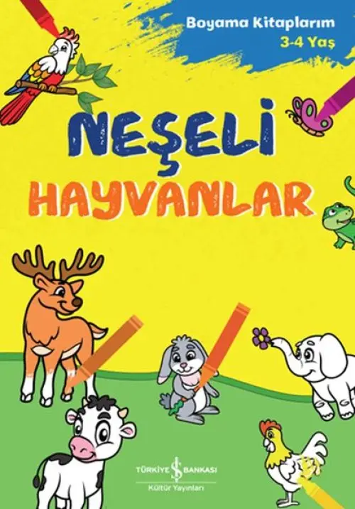 Neşeli Hayvanlar - Boyama larım 3-4 Yaş